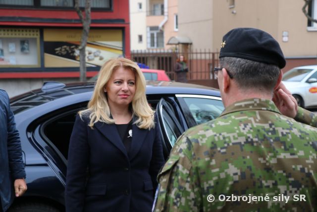 Prezidentka Slovenskej republiky navštívila veliteľstvo pozemných síl