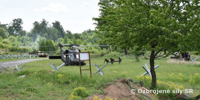 Vzdušné sily na cvičení Slovak Shield 2022