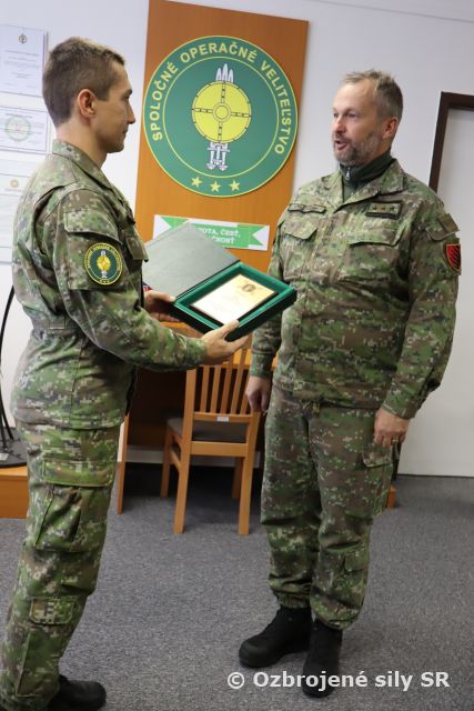 Ocenenie príslušníka SOV 