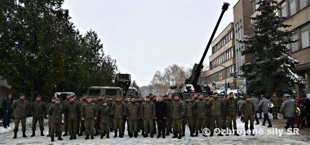 Slávnostný nástup rotácie eFP v Michalovciach
