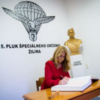 14 TASR: „Prezidentka: Sily pre špeciálne operácie OS SR sú v skvelej kondícii“