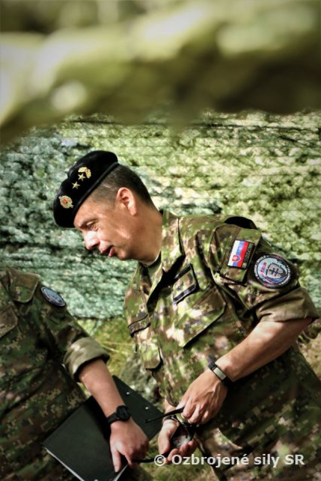 Inšpekcia cvičiacich jednotiek počas cvičenia Slovenský štít 20/21 